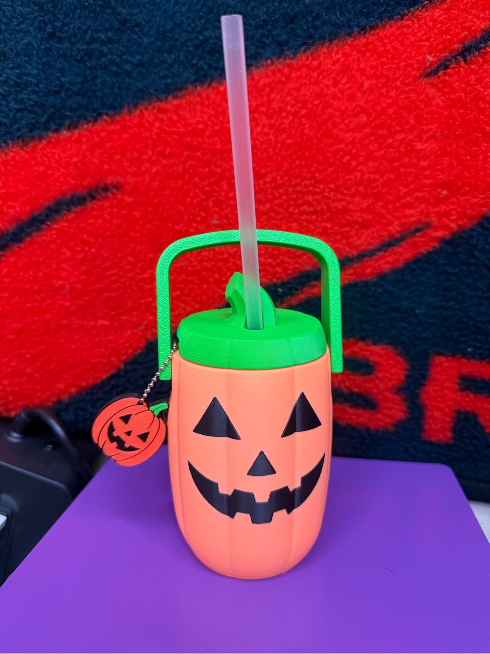 Custom Design - Glow in Dark Pumpkin Cooler Can Holder 12 oz by 3d print